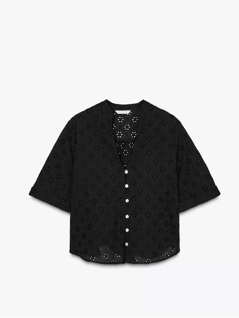 Zara Black Eyelet Set